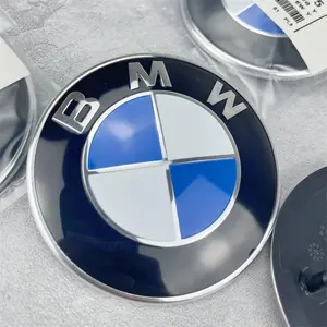 74mm/82mm BMW Hood & Trunk Emblem Cover, Fits E30, E36, E39, E46, E60, E87, E90, G20, Auto Exterior Accessories