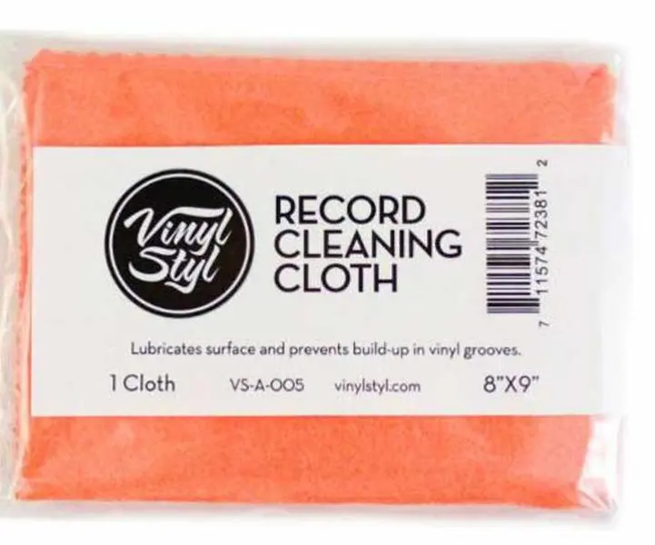 Vinyl Styl® VS-A-005 Vinyl Record Cleaning Cloth - Lubricated 8" X 9" (Single) (Orange)  [VINYL ACCESSORIES] Audiophile