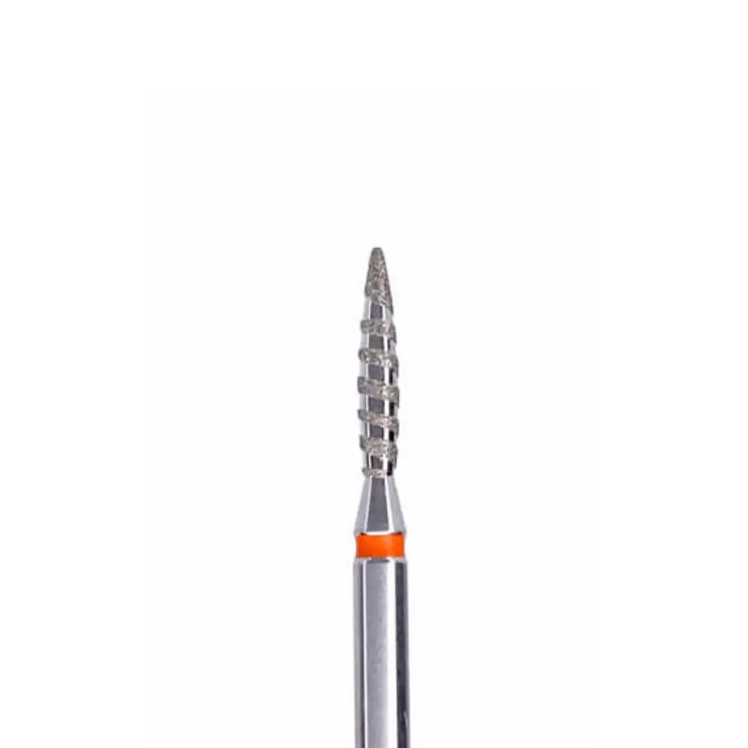 KMIZ Diamond Flame Tornado E-File Nail Drill Bit - Soft Grit