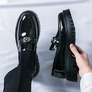 Men's Fashionable Casual Tassel Decor PU Leather Slipon Shoes Loafers Simple Design Elegant Plain Round Toe Loafers Business Style Temperament Flats for Daily Wear Tassel Shoes Gorgeous Appearance Spring Gift for Him Black Footwear Boy Women