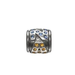 Navy Bling Bead Charm