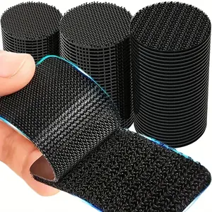 30 Pairs Scratch-Resistant Strong Adhesive Tape, DIY Car Floor Mat Self-Stick Cable Organizer, Durable Nylon Material for Vehicle Sewing