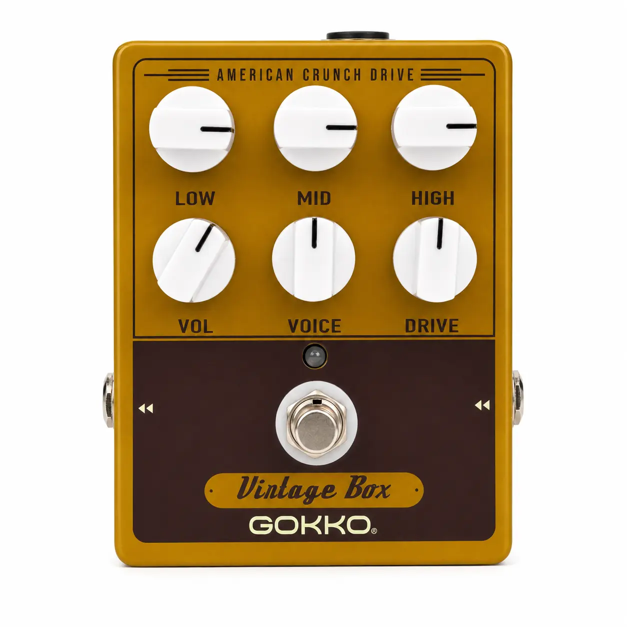 GK-33 Analog Amplifier Simulator Pedal for Electric Guitar, 6 Adjustable Controls, Guitar Effects Accessory