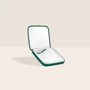 TAD Dual Mirror for Flawless Makeup and Lash Application - Compact Foldable Mirror with Dual Lighting & Rechargeable Design for On-the-Go Use