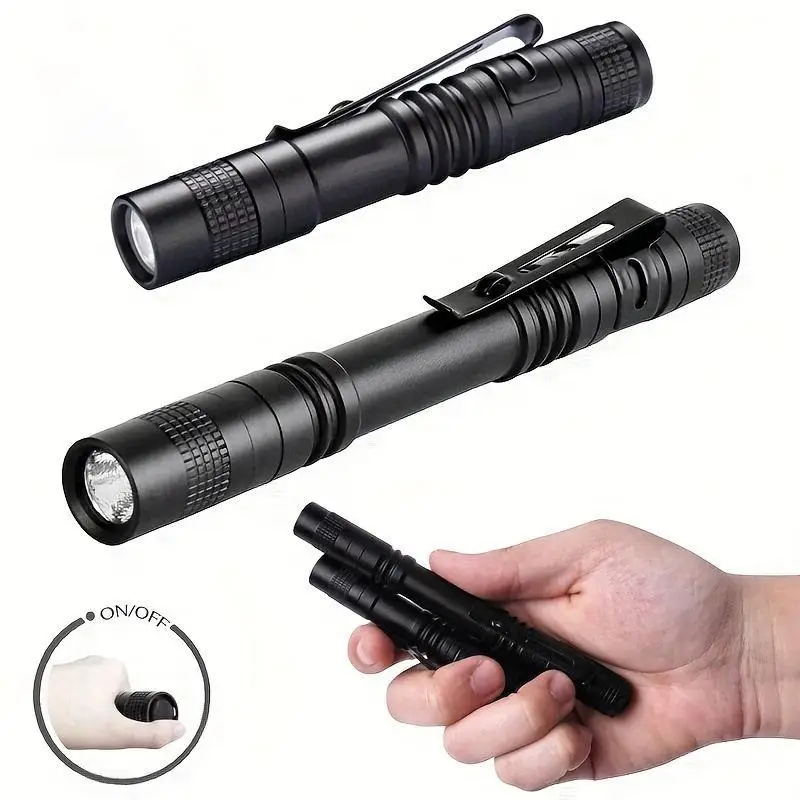 LED Penlight with Clip, 500-Lumen Mini Pocket Medical Penlight, Inspection Flashlight, Dental and Camping LED Flashlight