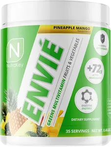 Nutrakey Envie Multivitamin Powder, Keto Multi for Men & Women, Fruits Greens Antioxidants Digestive Enzymes Amino Acids