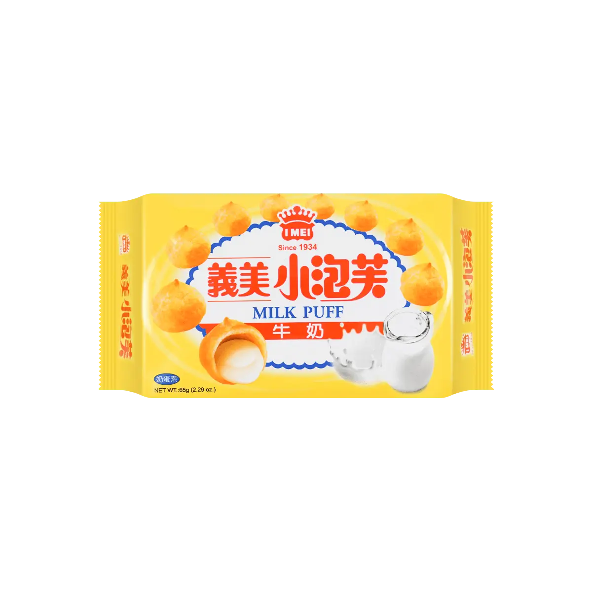 IMEI Taiwan Yi Mei Milk Cream Puffs 2.3 oz - Delicious Snack Treats IMEI Taiwan Yi Mei Milk Cream Puffs 2.3 oz - Delicious Snack Treats