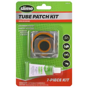 Slime 7-Piece Bike Inner Tube Patch Kit – Essential Repair Kit for Cyclists!