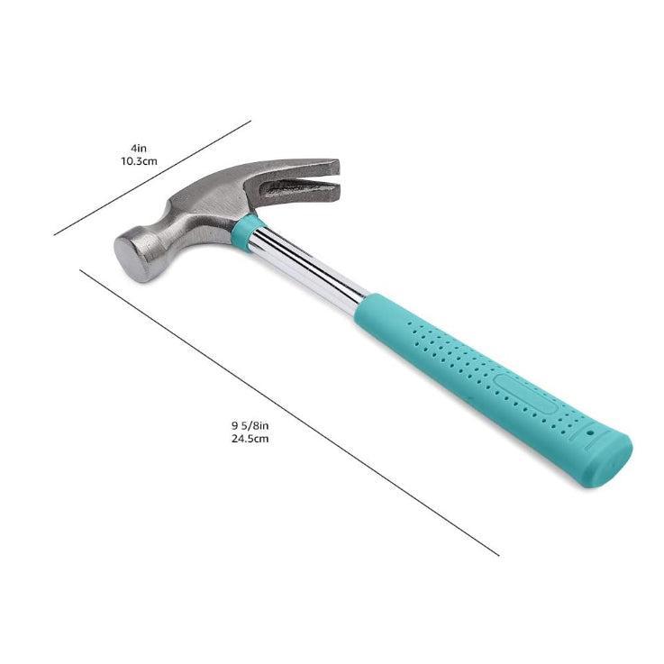 8 oz Claw Hammer, Lightweight Steel Hammer with Turquoise Handle for Home Repair & DIY Projects