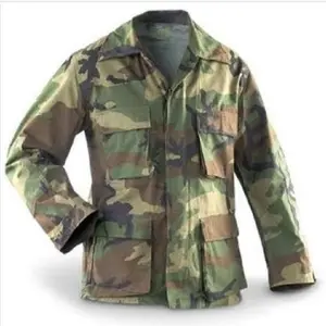 ANS Genuine Army Camo BDU Shirt | Woodland Camouflage | Made in USA | Authentic Military Jacket | Vintage Military Clothing | Nylon Cotton Fabric | Classic Uniforms Apparel