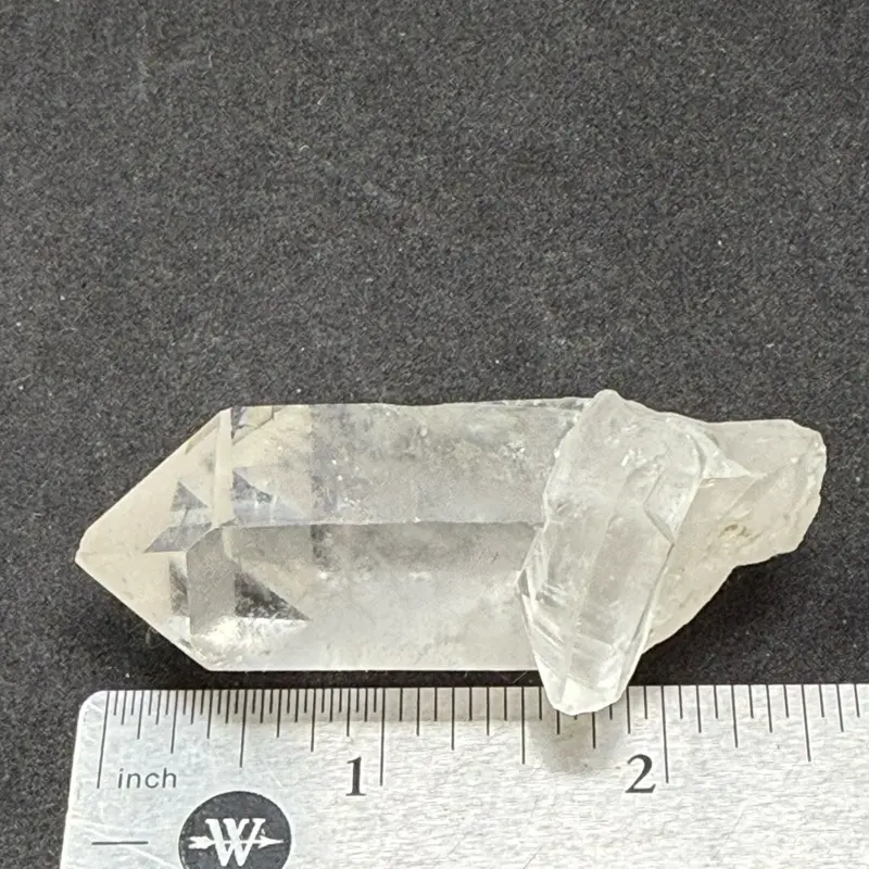Clear Quartz 3 Inch Natural Wand with Bridge - Natural Stone with Clear Coloration and Ideal for Home Decor and Personal Use