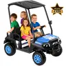 #ChristmasGifts LIGIANT 4-Seater Kids Golf Cart Ride on Wheels, 24V 4WD R9 Ride-on Toy Car, Cool Gifts for Kids with Remote Control, Detachable Awning, Spring Suspension, Music, Story, Power Display, Built for Grassy Adventures