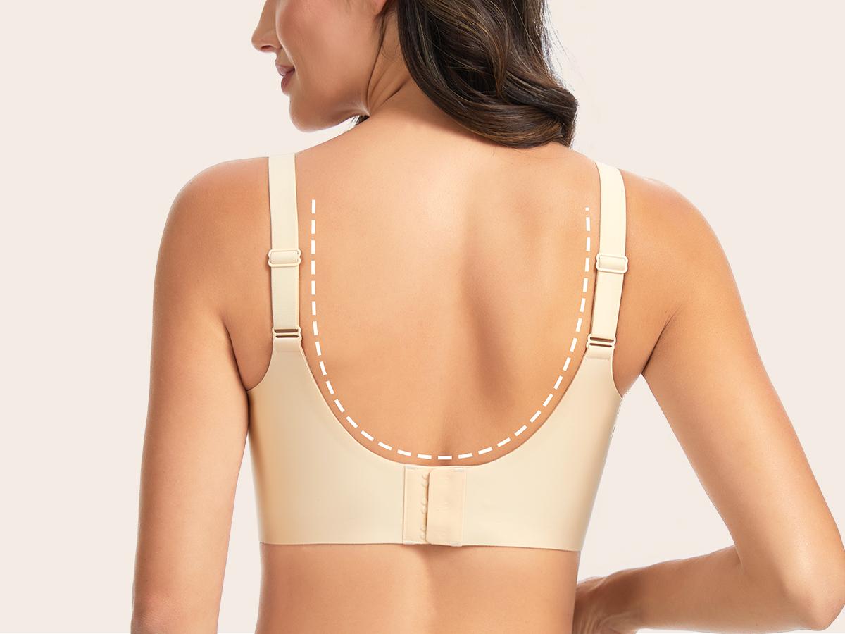 THE GYM PEOPLE Women’s Wireless Seamless Bras Full Coverage Comfortable Bralette Invisible Everyday Tshirt Bra Padded