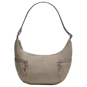 Lululemon 6L Logo Recycled Nylon Crossbody Bag for Men and Women in Warm Gray