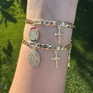 18k Gold Plated San Judas Bracelet