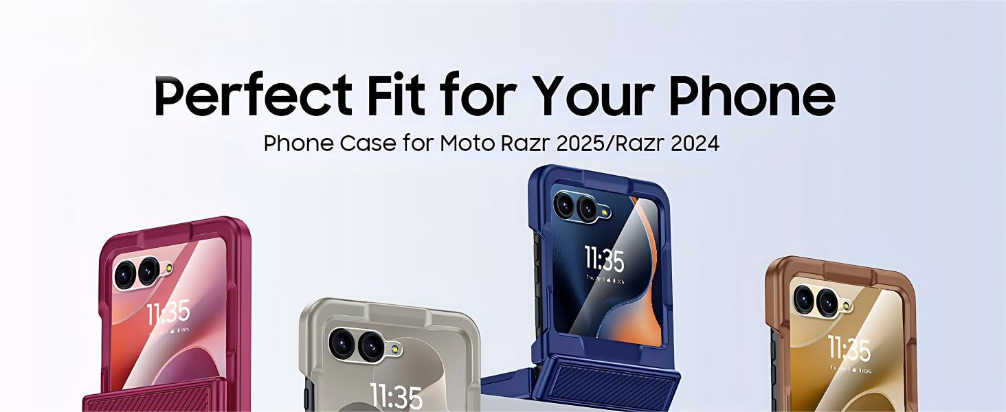 Vizvera for Motorola Razr Case w/ RFID Blocking – Card Holder, Hinge Protection & Screen Protector Vizvera for Motorola Razr Case w/ RFID Blocking – Card Holder, Hinge Protection & Screen Protector