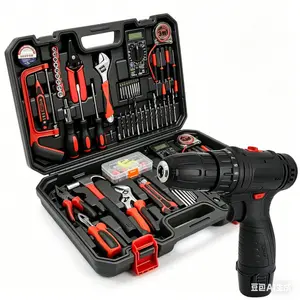 Multi-Purpose Home Repair Tool Kit, Durable Hand Tool Set for DIY Maintenance, Essential Garage Tools Socket Plug Spark Magnetic Universal