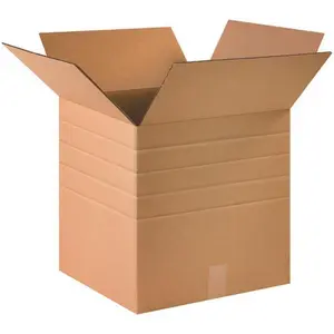 Box Partners MD161616 16 in. x 16 in. x 16 in. Multi-Depth Corrugated Boxes- 10