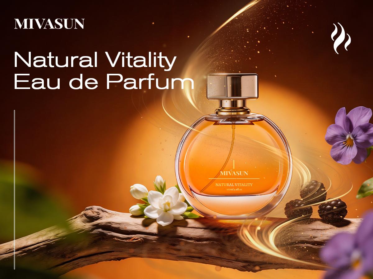 MIVASUN Dewdrop Orchard Women's Perfume, long-lasting fragrance, floral-fruity scent, everyday perfume, 100ml (3.4 oz). A long-lasting, luxurious, and rich fragrance, suitable for both men and women | High-end gift 【B】