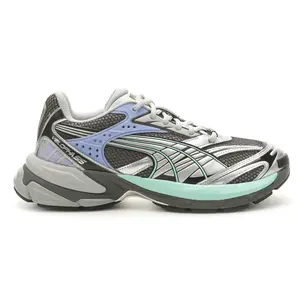 PUMA Mens Velophasis Man Vs Machine Lace Up Sneakers Shoes Casual - Grey