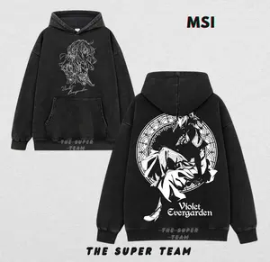 Violet Evergarden Vintage Washed Anime T-Shirt / Hoodie / Sweatshirt | Auto Memory Doll Graphic Oversize Unisex Tee | Romantic Japanese Aesthetic Manga Streetwear | Emotional Anime Gift Top