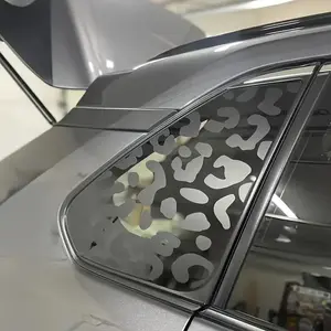The leopard print style is suitable for car decoration as well as for household glass window stickers, Sticker For Cars. It has waterproof properties and can conceal visual privacy within a certain viewing angle. Car Window Decal