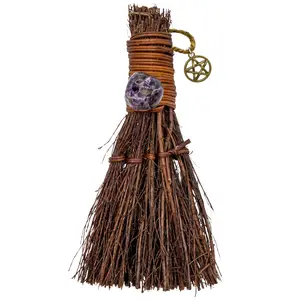 Amethyst Cinnamon Witch's Broom