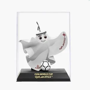 2022 Qatar Football World Cup mascot doll figure ornament genuine niche boys birthday gift box, World Cup souvenirs