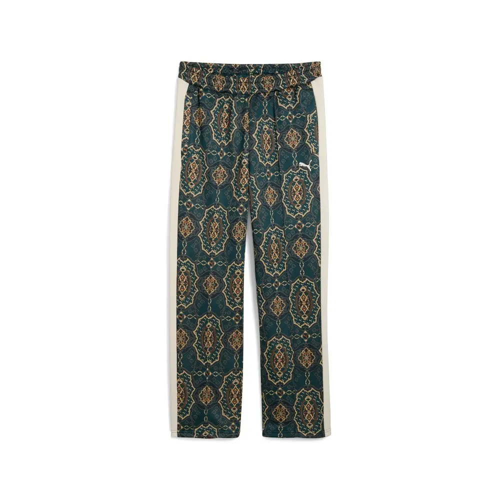 PUMA Mens T7 Vintage Prep Aop Relaxed Pants Casual - Green