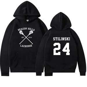 Teen Wolf Hoodie Beacon Hills Lacrosse Hoodie Stilinski 24 Teen Wolf Hooded Sweatshirt Dylan Obrien Unisex Teen Wolf Hoodies - Double Sided