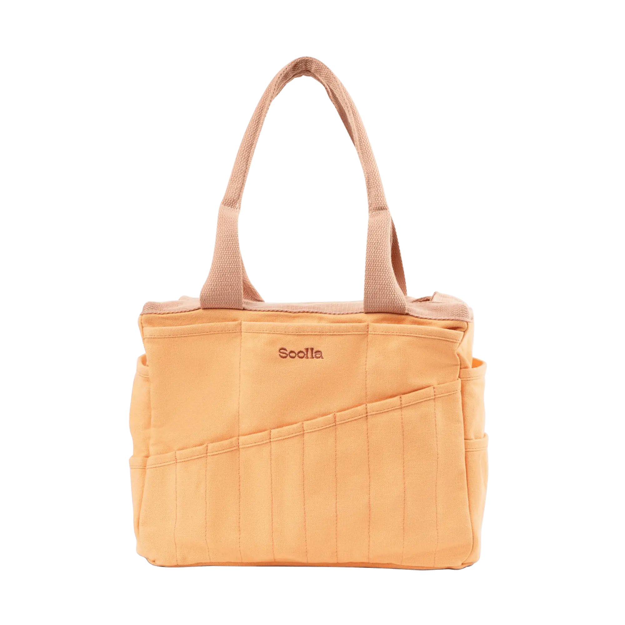 Soolla® Studio Bag, Creamsicle Crush, Pottery Tool Bag, Craft Organizer, Knitting Bag, Crochet Yarn Tote