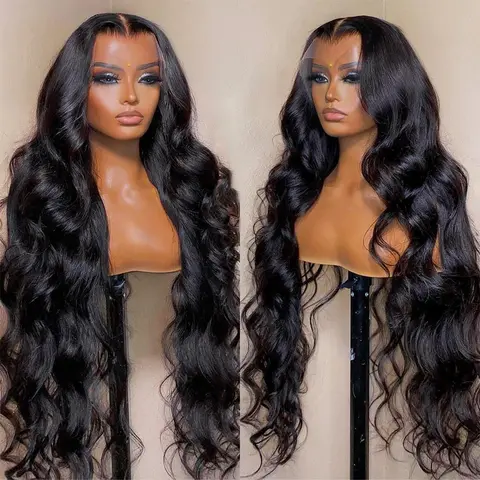 Women's Bling Hair 100% Brazilian Human Hair Lace Front Wig - 13x4 Body Wave, 13x6 Transparent Frontal, 4x4 Closure, 180 Density, Seamless Less Fuss Natural Look Hairpiece, Lace Front Wig Human Hair