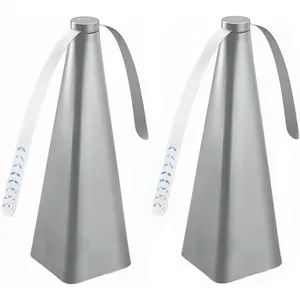 Bug Fan, Fly Deterrent with Holographic Blades, Battery Powered, for Clearing Bugs, Mosquitoes and Flies, Silver, 2 Pack