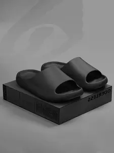 Men's Summer Simple Outdoor Bathroom Non-Slip Thick Sole Beach Fashion Comfortable Casual Couple Sandals Slide Slipper