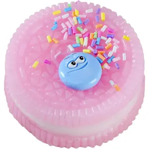 Taba Squishy Biscuits Squeeze Toys,Sensory Fidget Toy for Your Best Mellow and Chill,Party Favors,Perfect Desk Accessory for Adults (Pink)