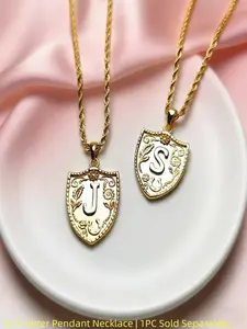 Unisex A-Z Letter Pendant Necklace, 60cm Twisted Chain, Personalized Design, Fashion Party Accessory, Daily Wear Jewelry