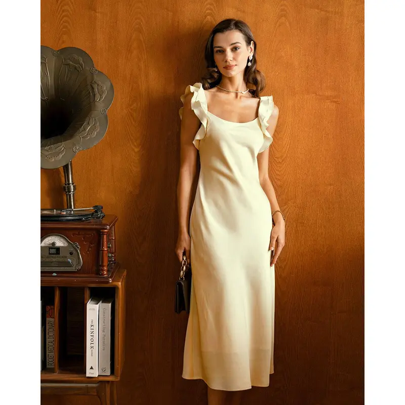 casual off the shoulder midi dress Banana Off Shoulder Midi Dress