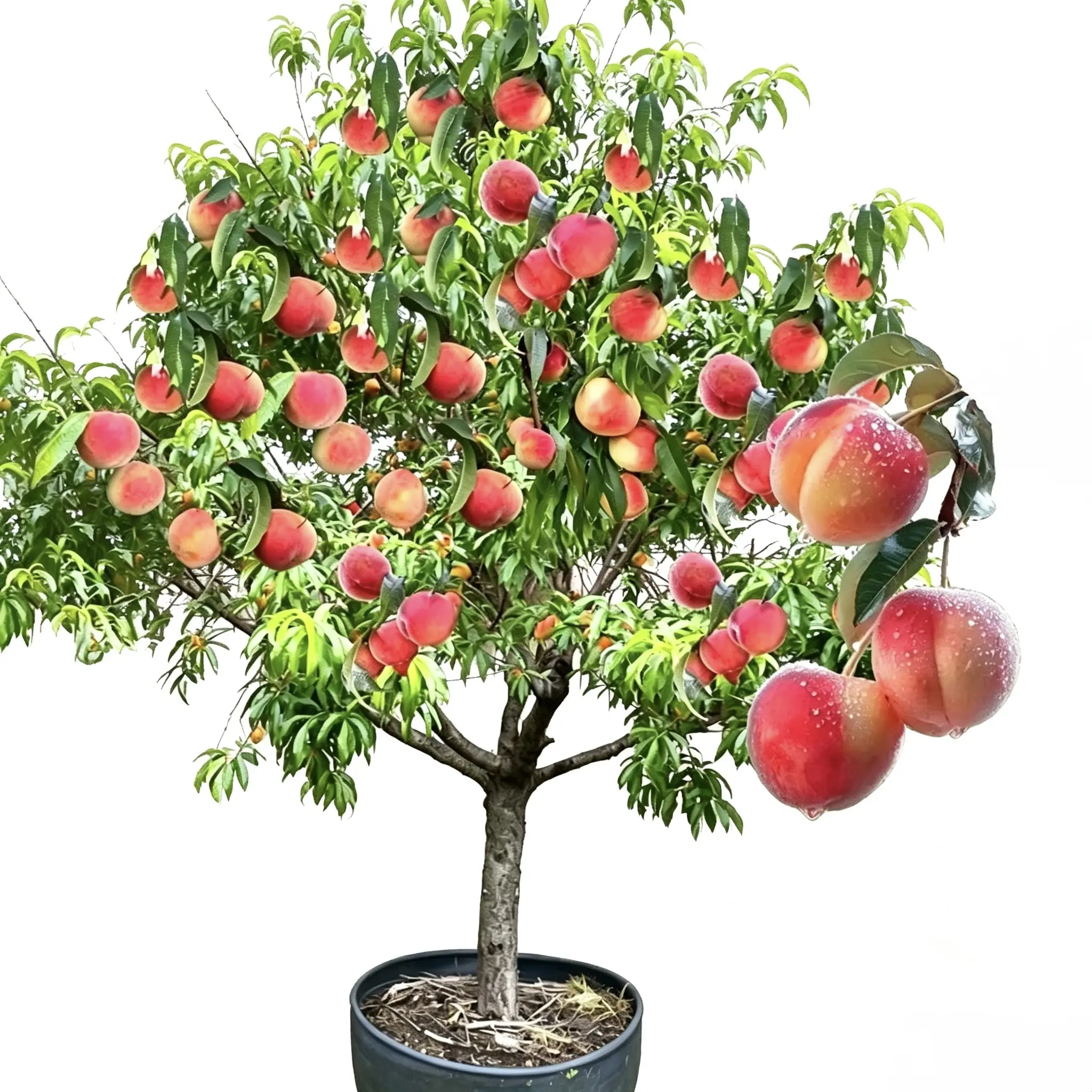 Live Peach Tree Seedlings – Bare Root Fruit Tree | Grow Sweet Juicy Peaches | Perennial Orchard Favorite
