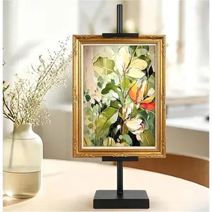 1pcs Adjustable 18inch Black Tabletop Easel Stand, Art Display Easel for Picture Frames Painting and Photo Display
