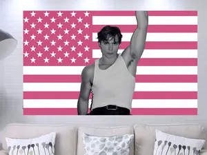 Nicholas Alexander Chavez Shirtless Flag Smell your armpits falg, Lyle Menendez Monsters NetflixMerch Nicholas Chavez Pink Usa FlagGift