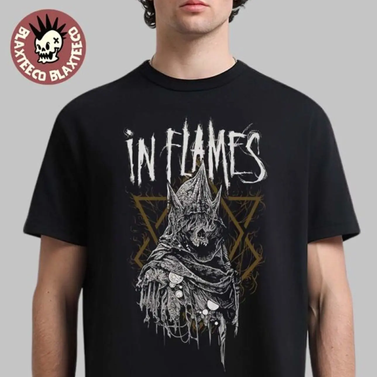 In Flames European Tour 2026 Merch Jester Horn T-Shirt VCO