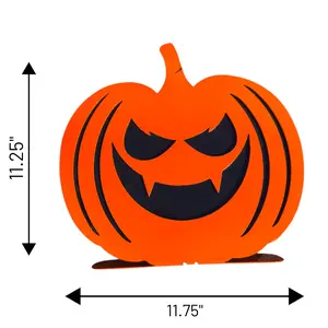 Pumpkin Yard Art Trio | 3D Dual-Layer Powder Coated Steel