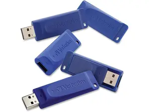 Verbatim Classic Usb Flash Drive 99121 8gb 5/pk Blue