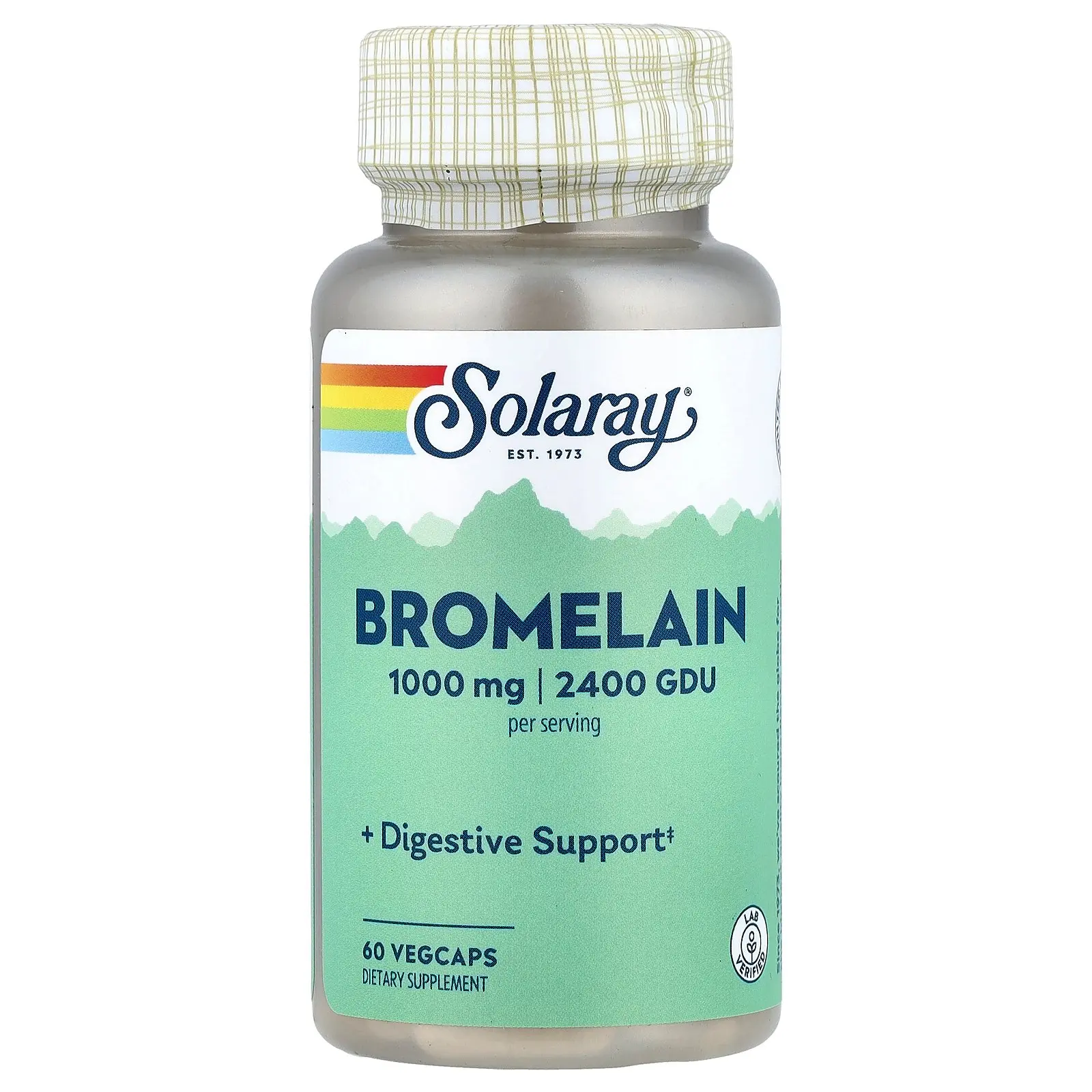 Solaray Bromelain, 60 VegCaps (500 mg, 1,200 GDU per Capsule)