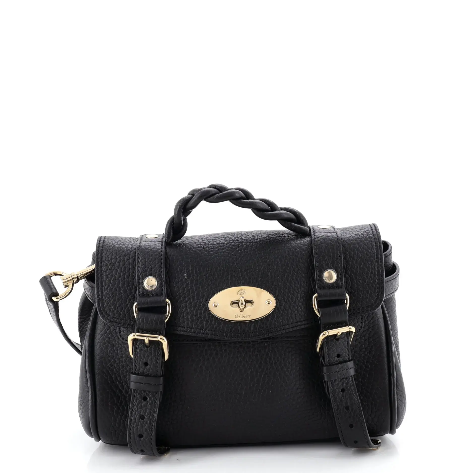 Pre-owned mulberry Leather Shoulder Bags Alexa Satchel NM Mini by Rebag
