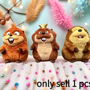 New Hoppers Tom Lizard Plush Doll Anime Peripherals King George Mabel Loaf Beaver Plushie Stuffed Toys Soft Huggable Soft Toy Collectible