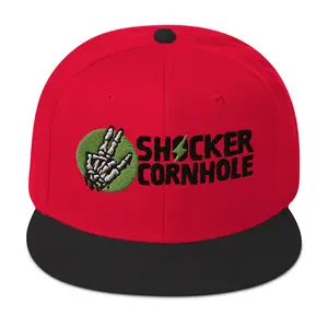 Snapback Hat - Shocker Logo (Black & Green)