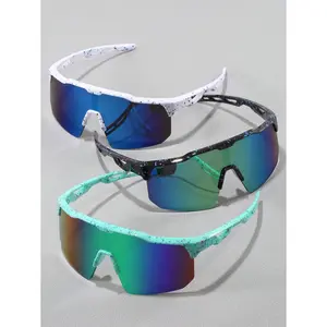 3 Pairs Glasses, Baseball Glasses, Fashion Holiday Gifts, Energetic Life Accessories, Fashionable Frames, Fun Pattern Lenses, Durable Glasses, Performance Glasses, Protective Fashion Glasses