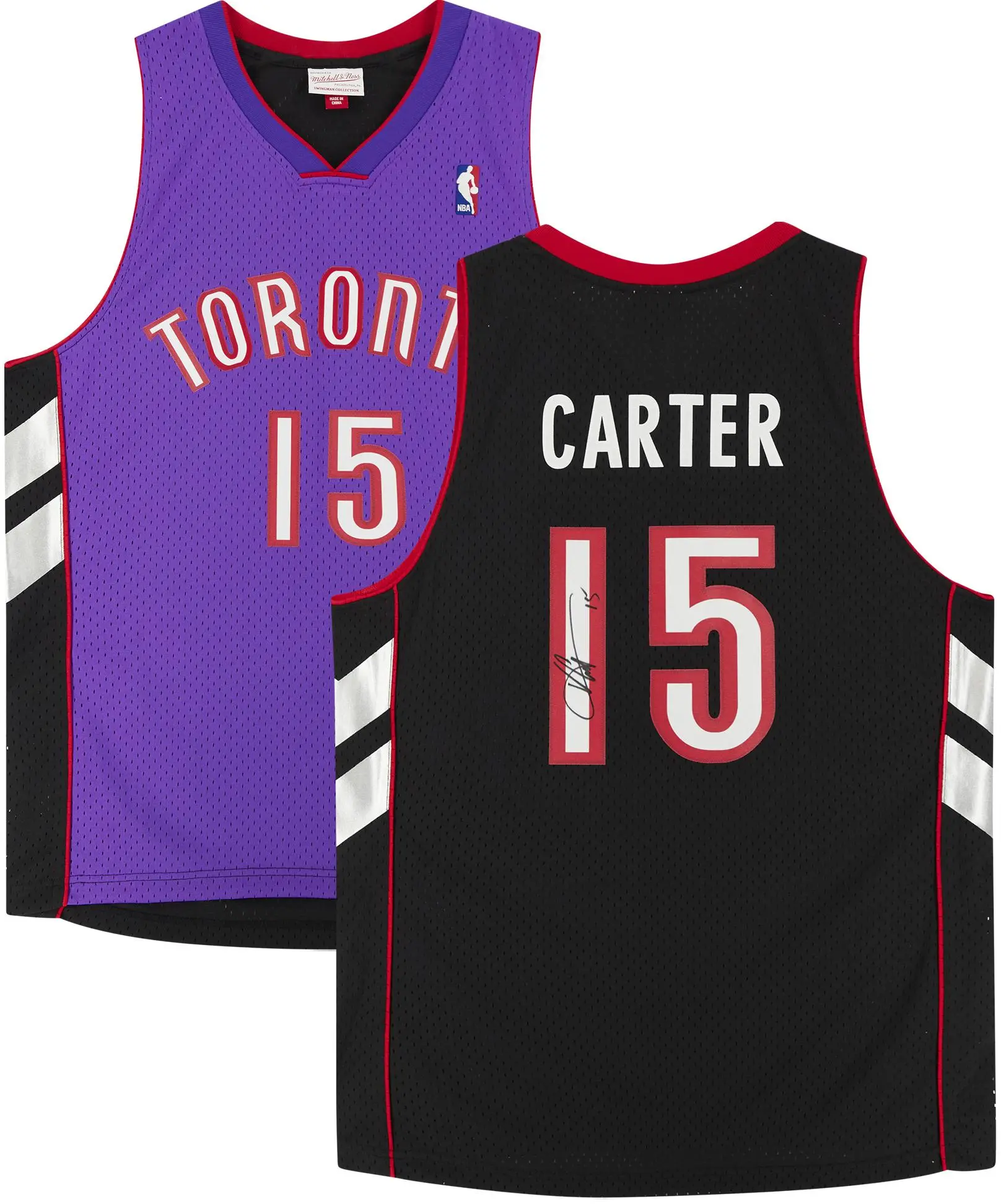Vince Carter Toronto Raptors Autographed Mitchell & Ness 1999-2000 Purple Replica Jersey - Fanatics Authentic Certified