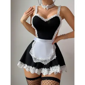 Women's 3-Piece Butterfly Lingerie Set - Non-Wired Bra, Garter, Neck Ring